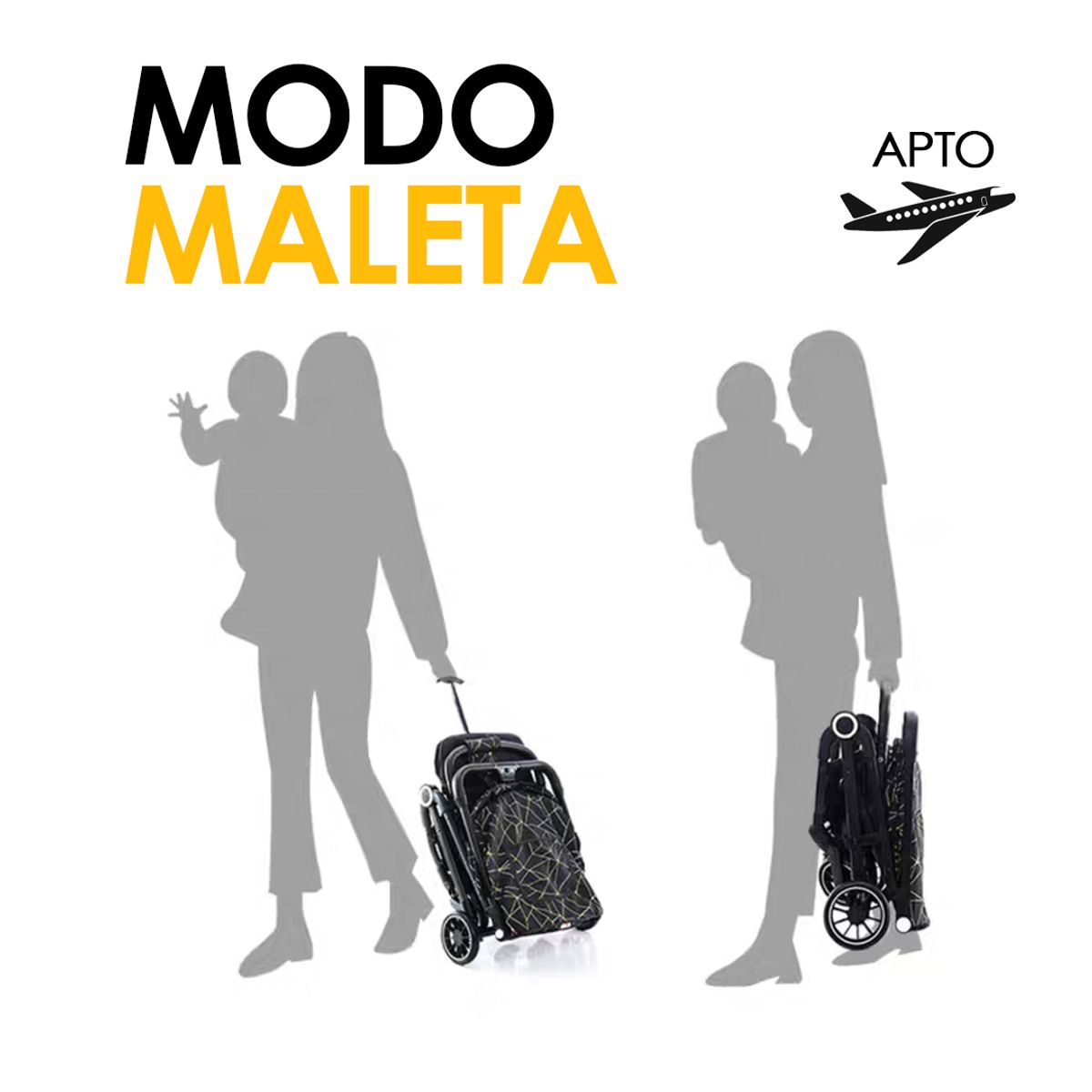 BABYMINE - Coche de Paseo Ultra Compacto View - BABYMINE