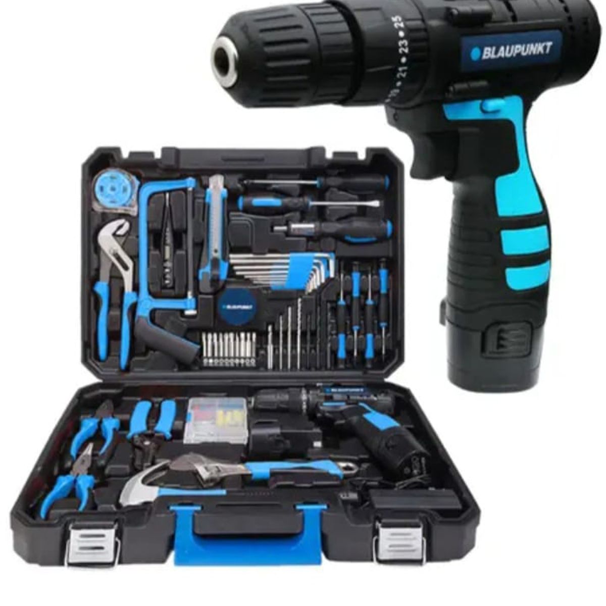 BLAUPUNKT - Kit De Herramientas 142 Piezas Con Taladro Power Kit 800