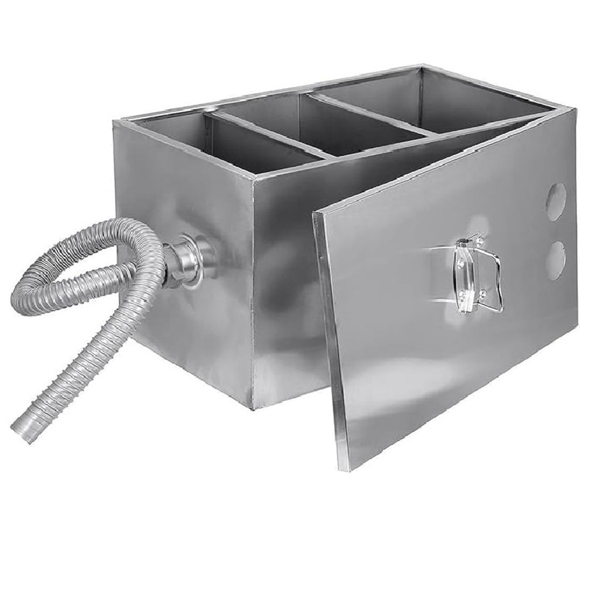 YOMYM - Separador De Agua Y Aceite De Acero Inoxidable Para Cocina 50×25×25cm