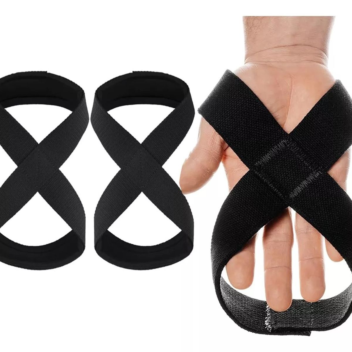 KUANGYE - Muñequeras Lifting Straps Correa Para Levantamientos Forma 8