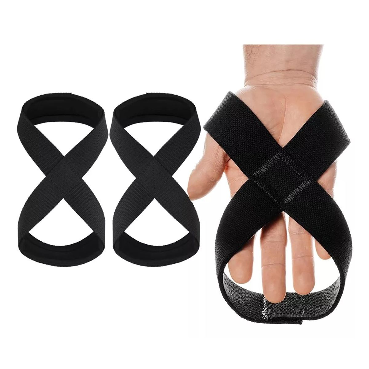 KUANGYE - Muñequeras Lifting Straps Correa Para Levantamientos Forma 8