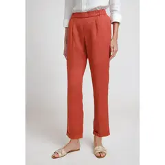 CANADIENNE - Pantalón de Mujer Modelo Clara Color Terracota