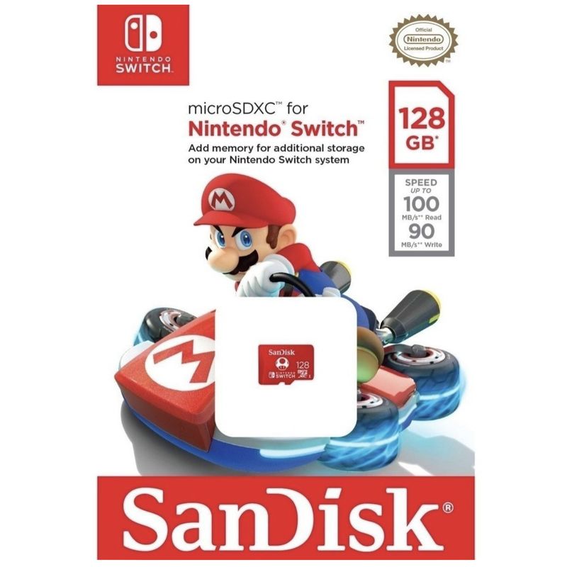 SANDISK - Tarjeta de memoria SDmicro SanDisk Nintendo Switch 128GB MarioKart