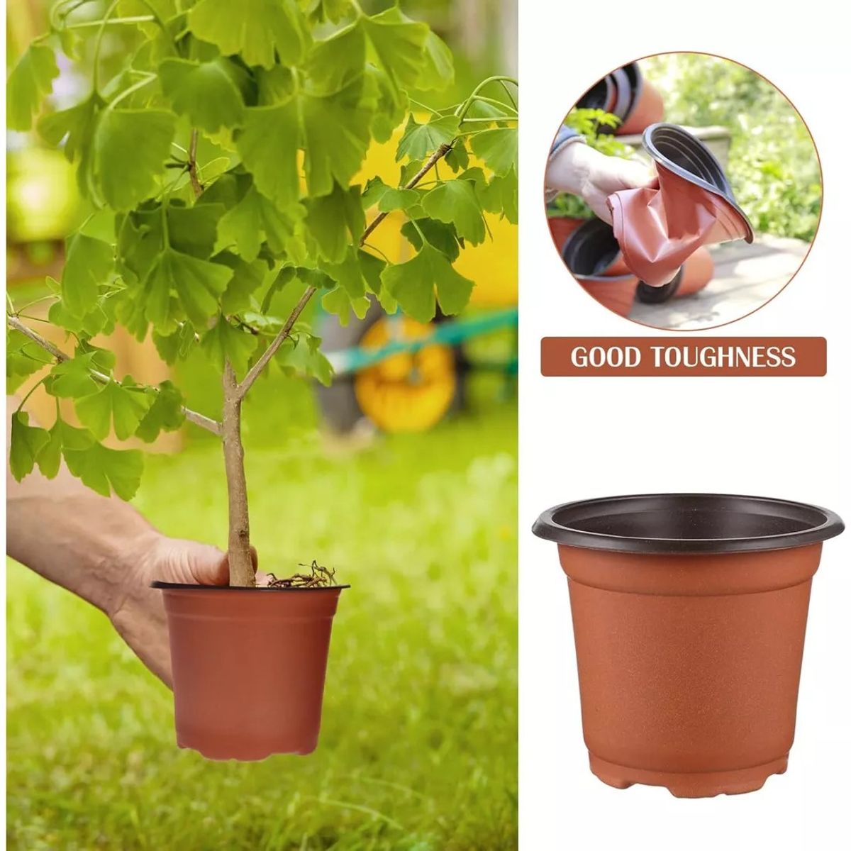 KUANGYE - Pack 80 Maceteros 14x13 Terracota Kit Inicial