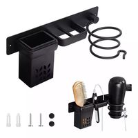 Soporte De Secador De Pelo Montado En La Pared Para Baño