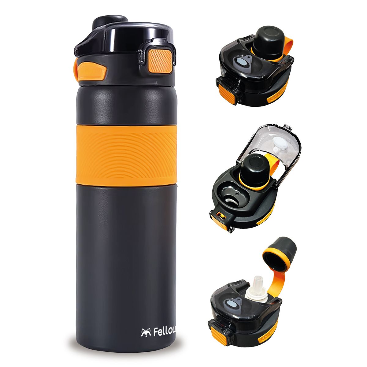 FELLOW - Termo Botella Termica Tauri By Fellow Mug Agua Cafe 800ML Amarillo