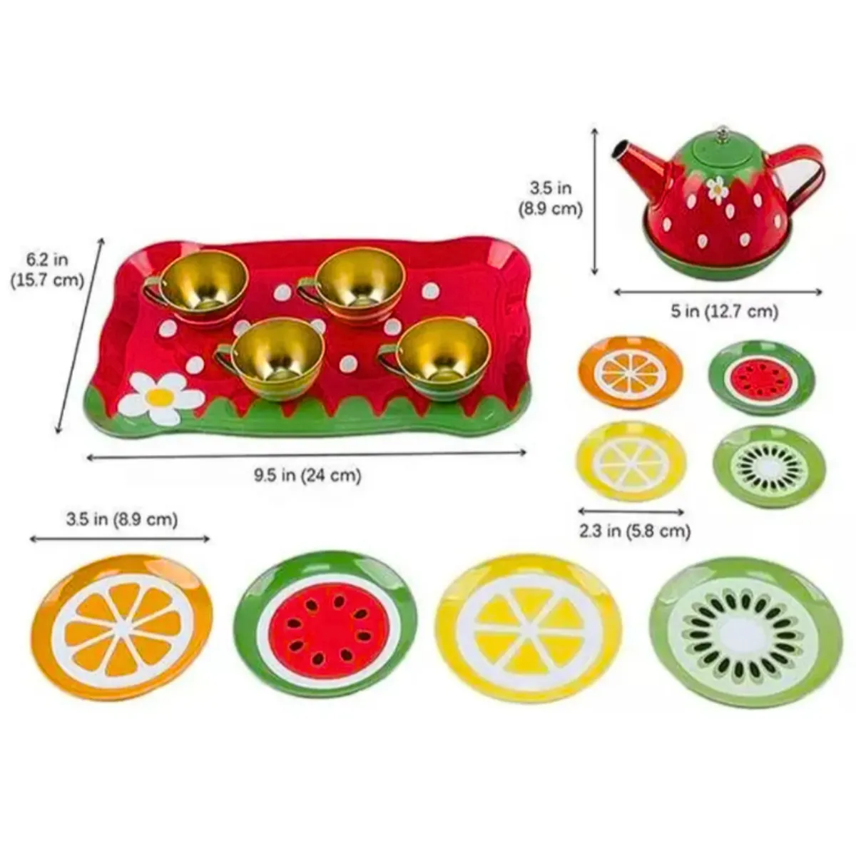 GENERICO - Tazas De Té Metálicas De Juguete Didáctico Infantil