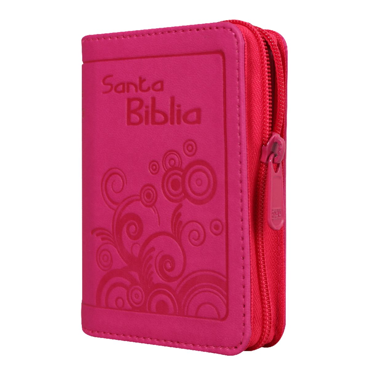 SOCIEDADES BIBLICAS UNIDAS - Biblia minibolsillo Reina Valera 1960 fucsia con cierre