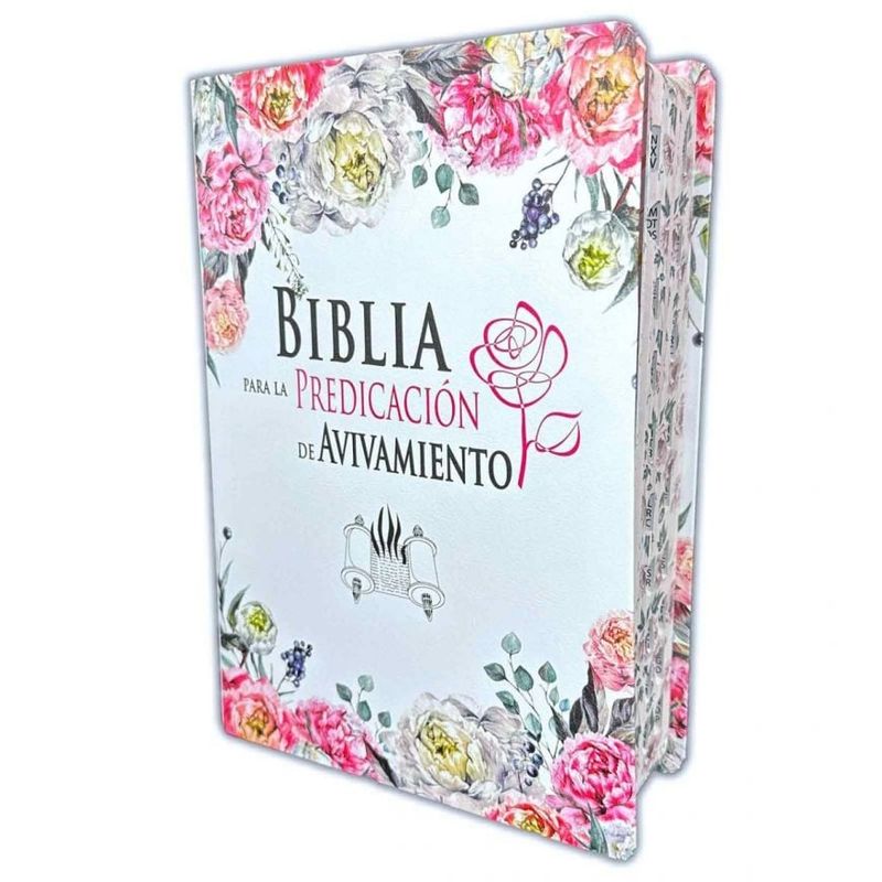 SOCIEDAD BIBLICA DE BRASIL - Biblia para la predicación de avivamiento RVR1960 flores