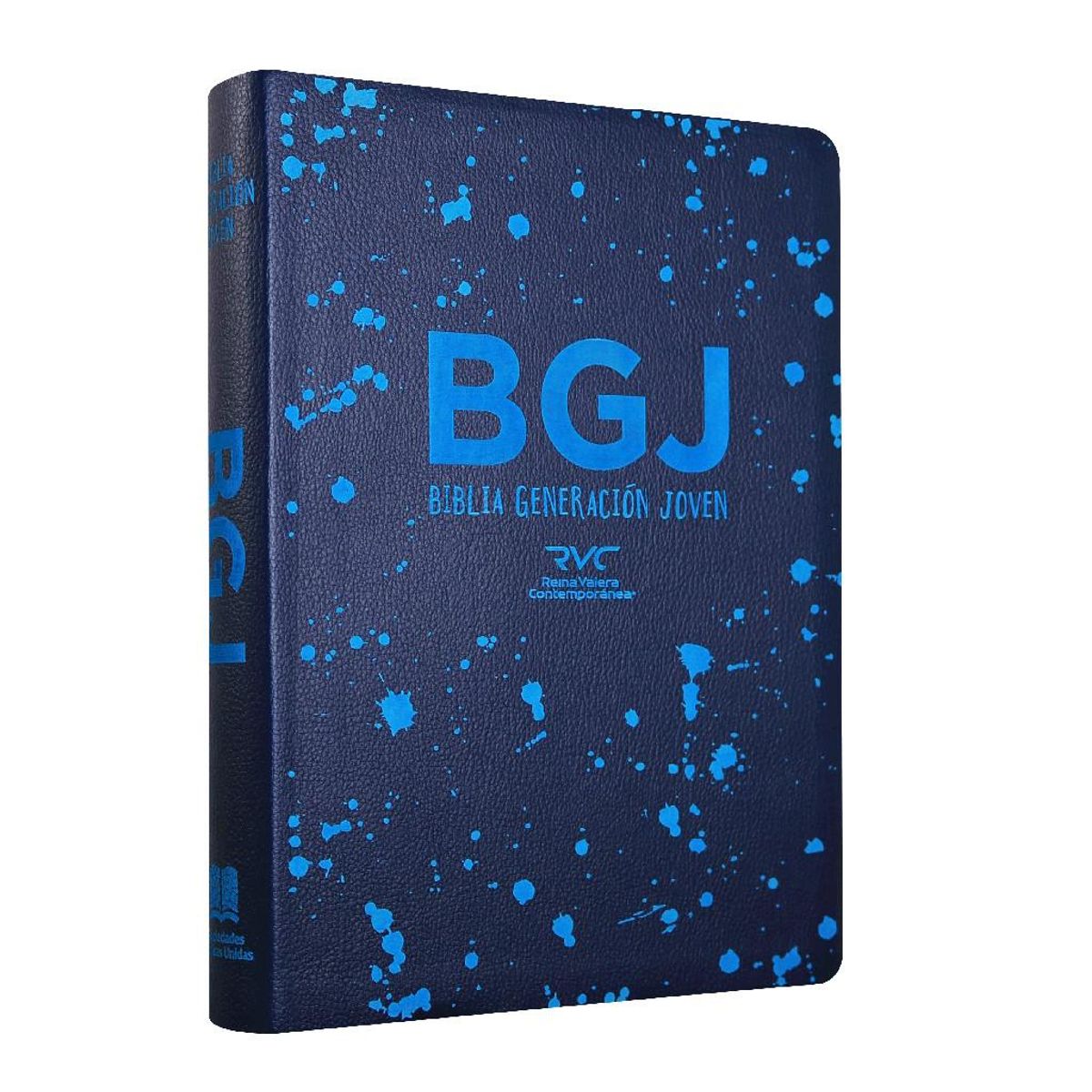 SOCIEDAD BIBLICA CHILENA - Biblia Generación Joven RVC PU azul código QR