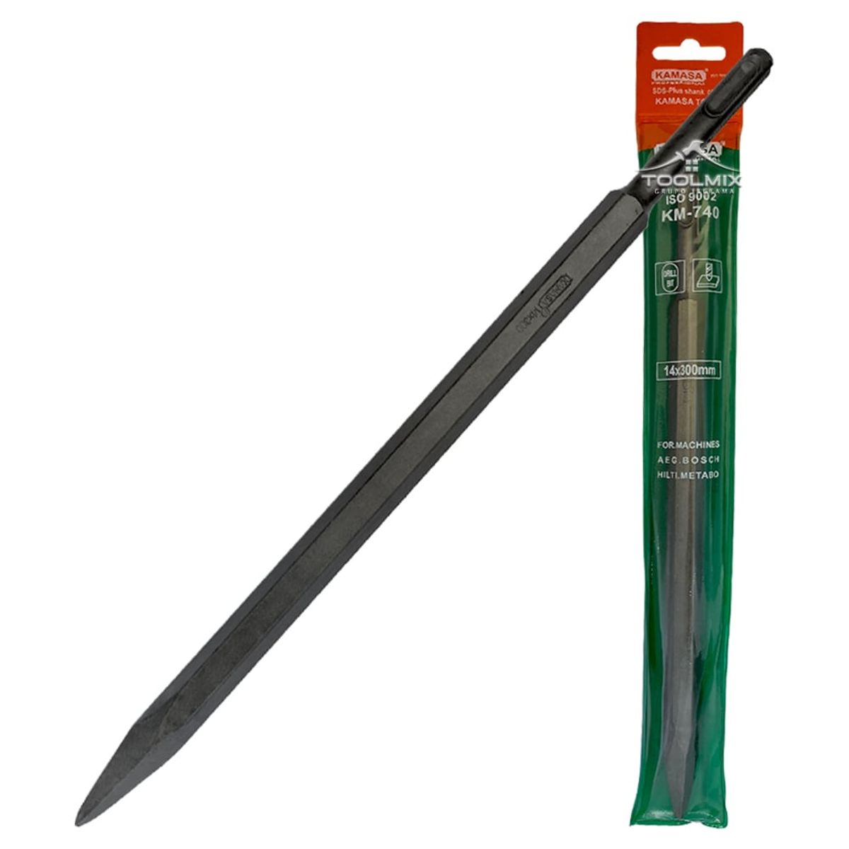 KAMASA - Cincel Punta 300 X 14 X 3.2mm Sds-plus Para Rotomartillo