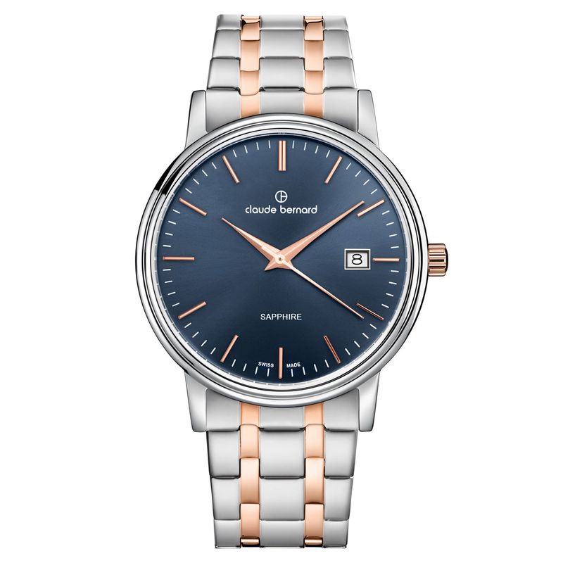 CLAUDE BERNARD - Reloj Claude Bernard Classic Esfera Azul 28mm  Mujer