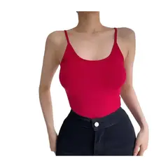 GARSIL - Body Polera Para Mujer Con Fibra De Bambu Con Escote En Espalda