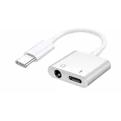 GENERICO - ADAPTADOR TIPO C A AUXILIAR 35MM Y CARGA PARA ANDROID
