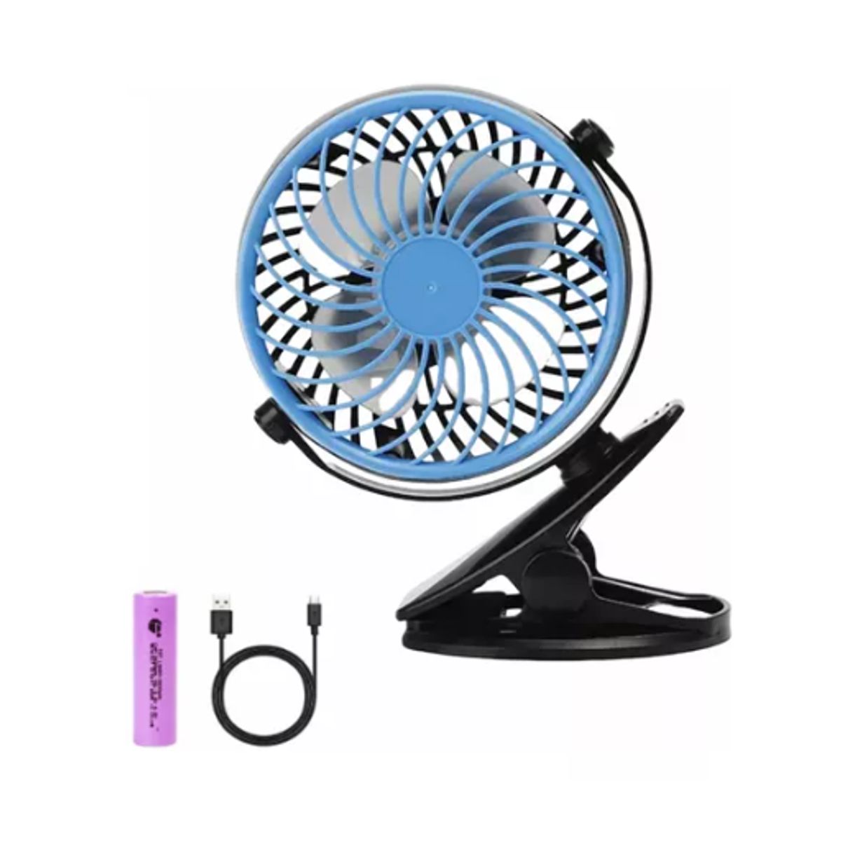 GENERICO - Mini Ventilador Clip 360° Para Bebe Carrito Y Oficina