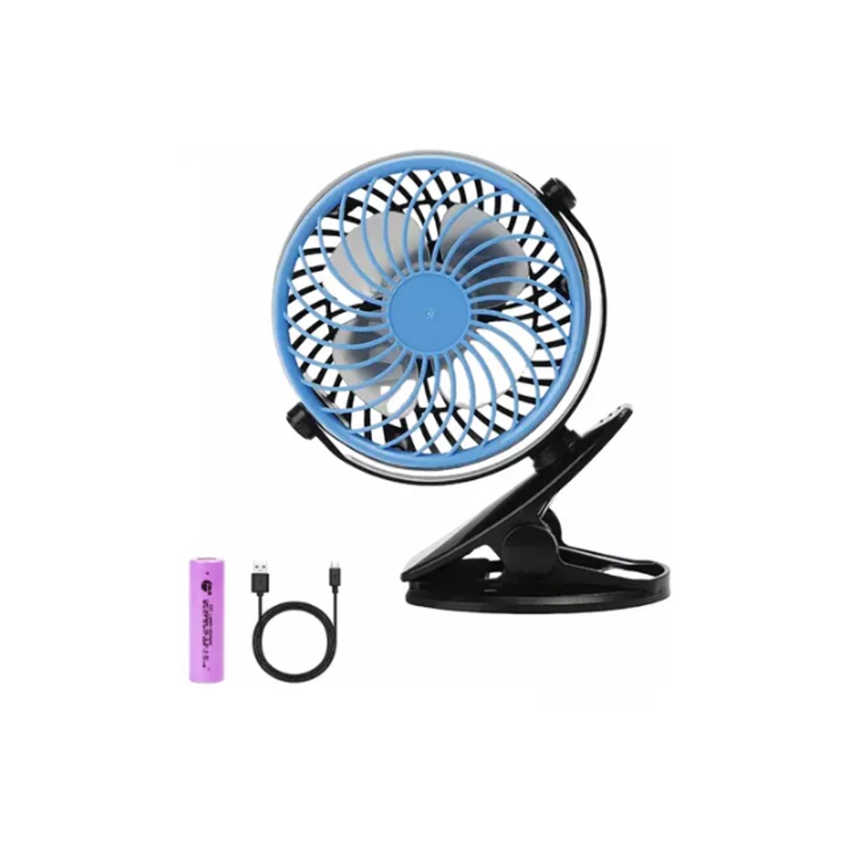 GENERICO - Mini Ventilador Clip 360° Para Bebe Carrito Y Oficina