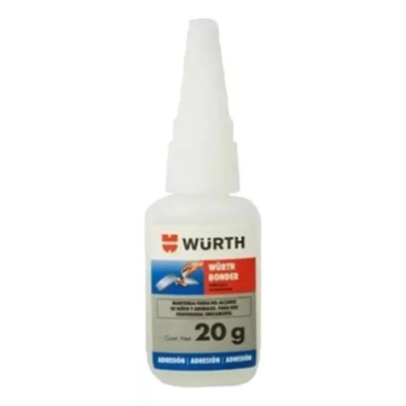 WURTH - Adhesivo Cianocrilato Super Glue Wurth 20g Color Transparente