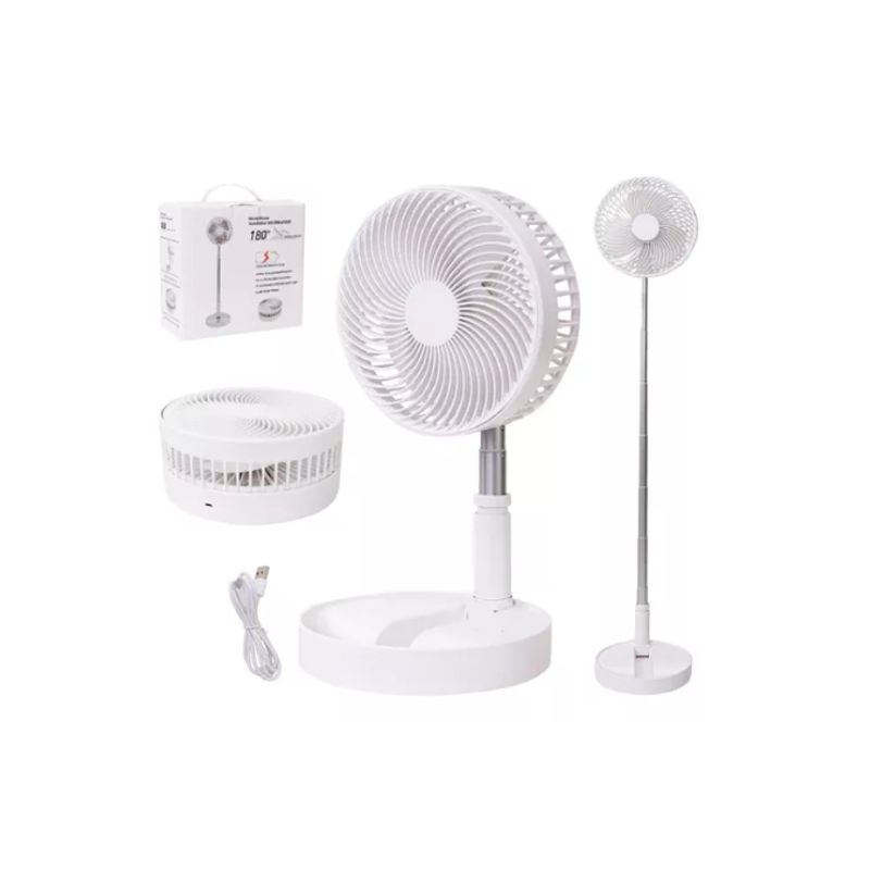 GENERICO - Ventilador Plegable Portatil Usb Recargable 3 Velocidad