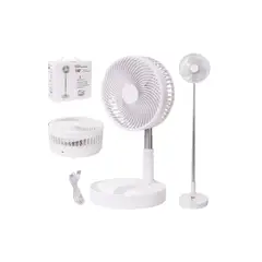 GENERICO - Ventilador Plegable Portatil Usb Recargable 3 Velocidad