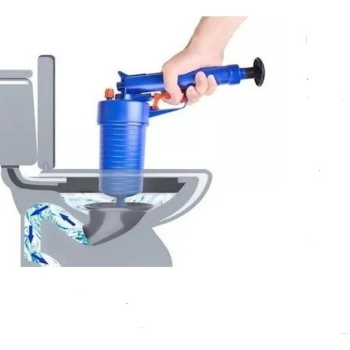 GENERICO - Bomba De Aire Destapa Cañeria Alta Presion Desagüe Multiuso