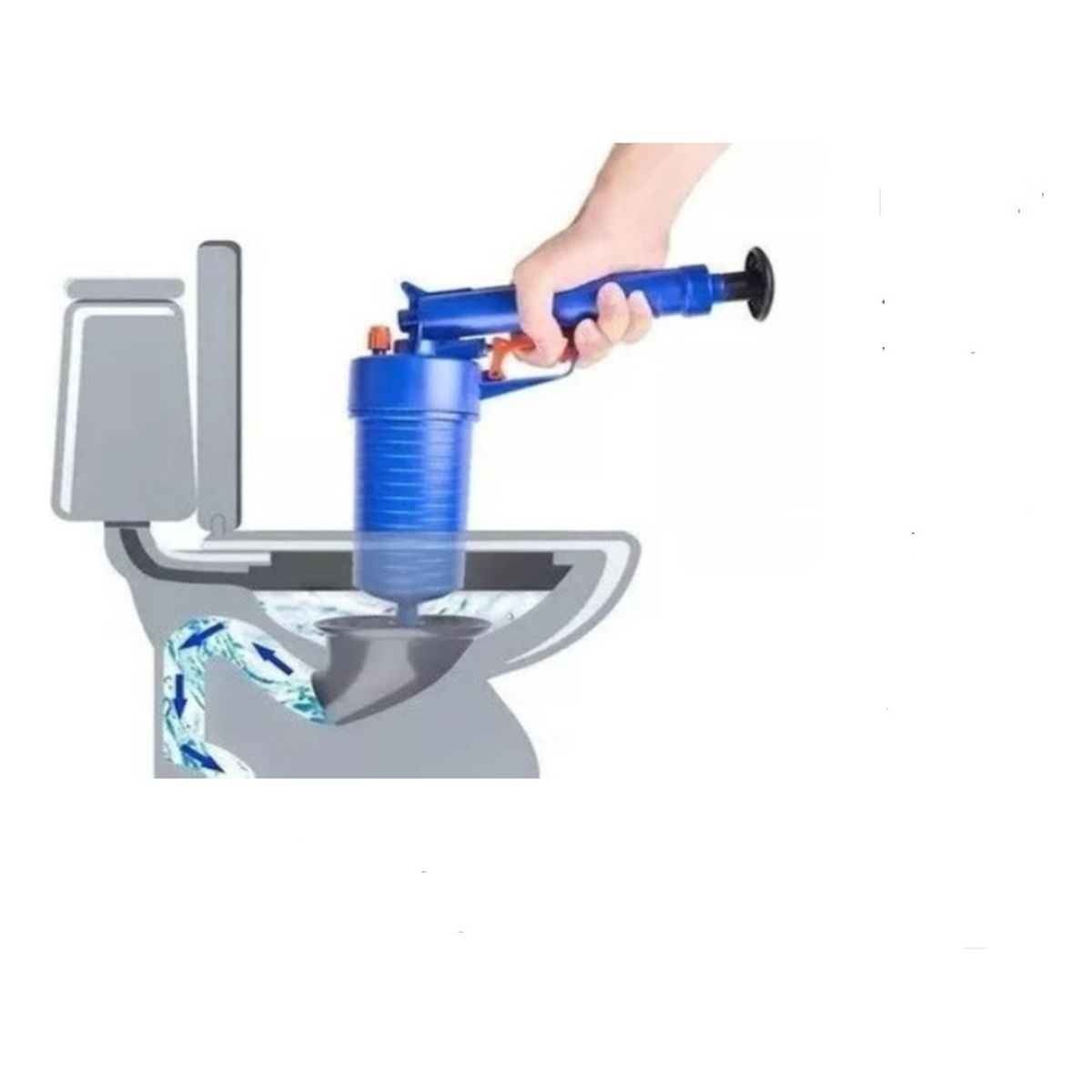 GENERICO - Bomba De Aire Destapa Cañeria Alta Presion Desagüe Multiuso