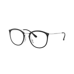 RAY BAN - ARMAZON OPTICO -RX7140 5852 - Negro sobre traslúcido