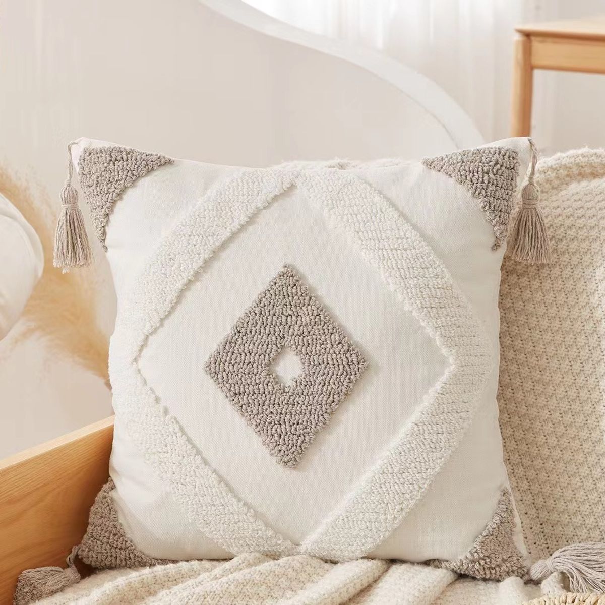 GENERICO - Fundas Decorativas Boho Marroquí Cojin Decoración A10