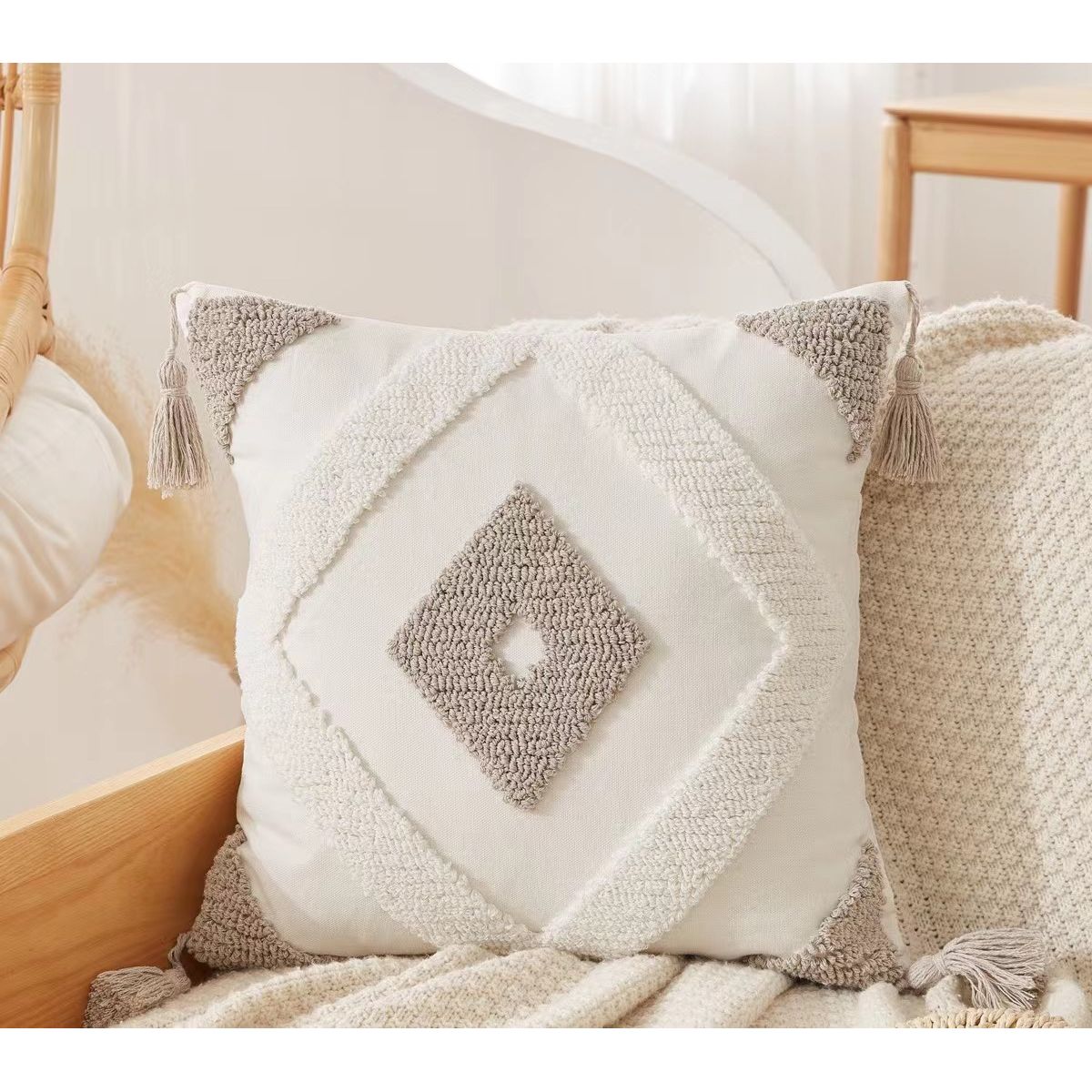 GENERICO - Fundas Decorativas Boho Marroquí Cojin Decoración A10