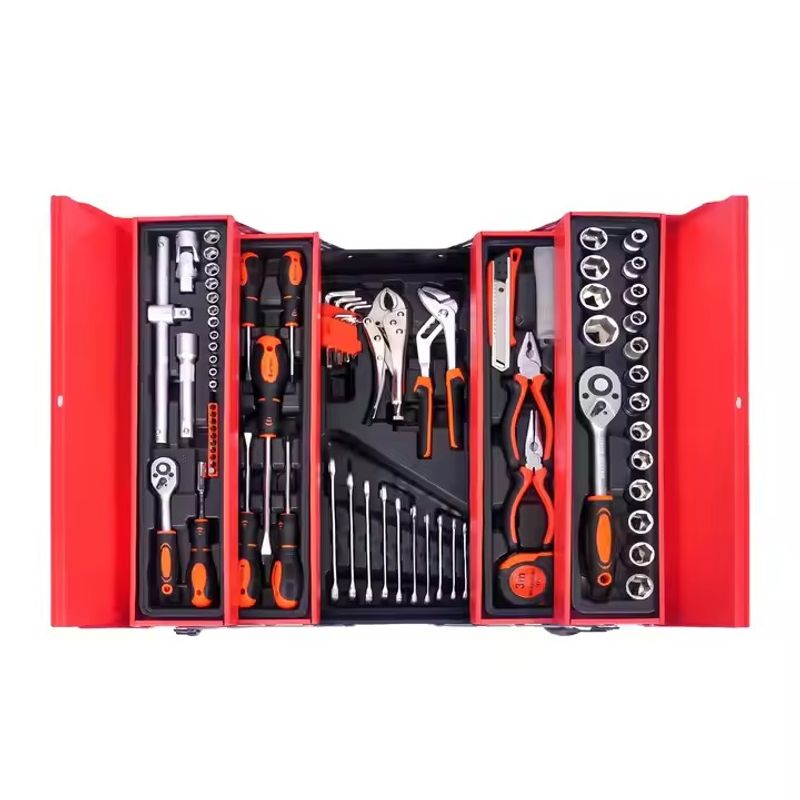 GENERICO - Caja De Herramientas Set 80 Pieza Plegable 5 Niveles Metal