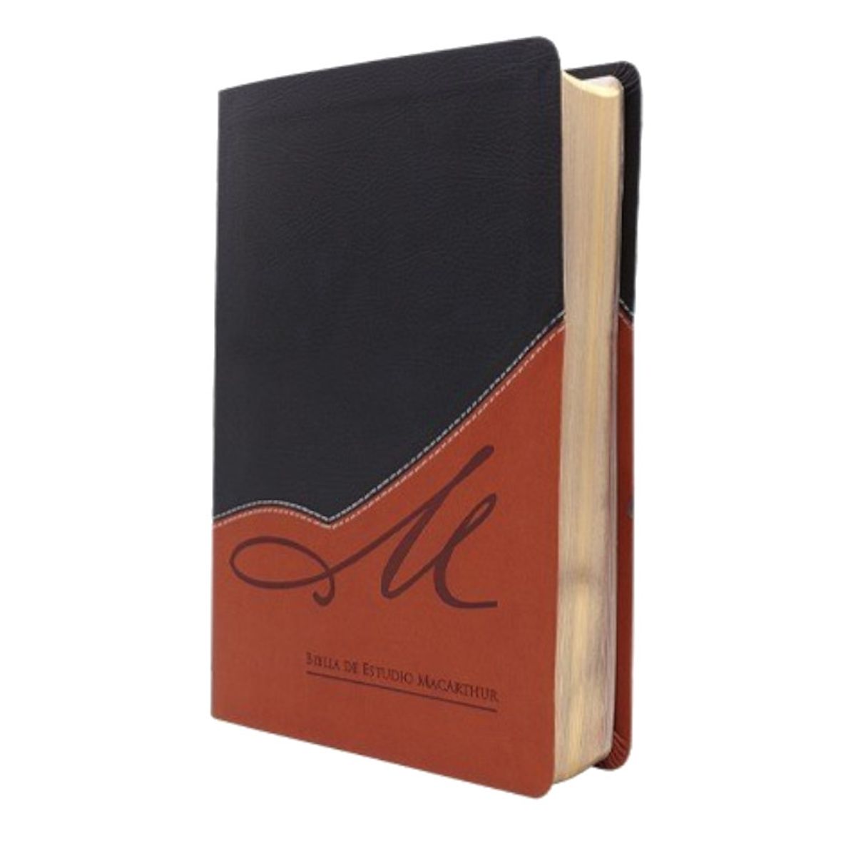 HARPERCOLLINS - Biblia de estudio MacArthur imitación piel café