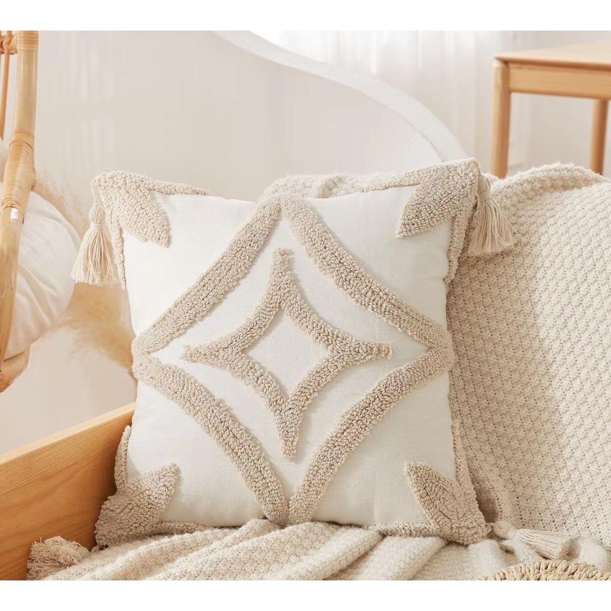 GENERICO - Fundas Decorativas Boho Marroquí Cojin Decoración A7