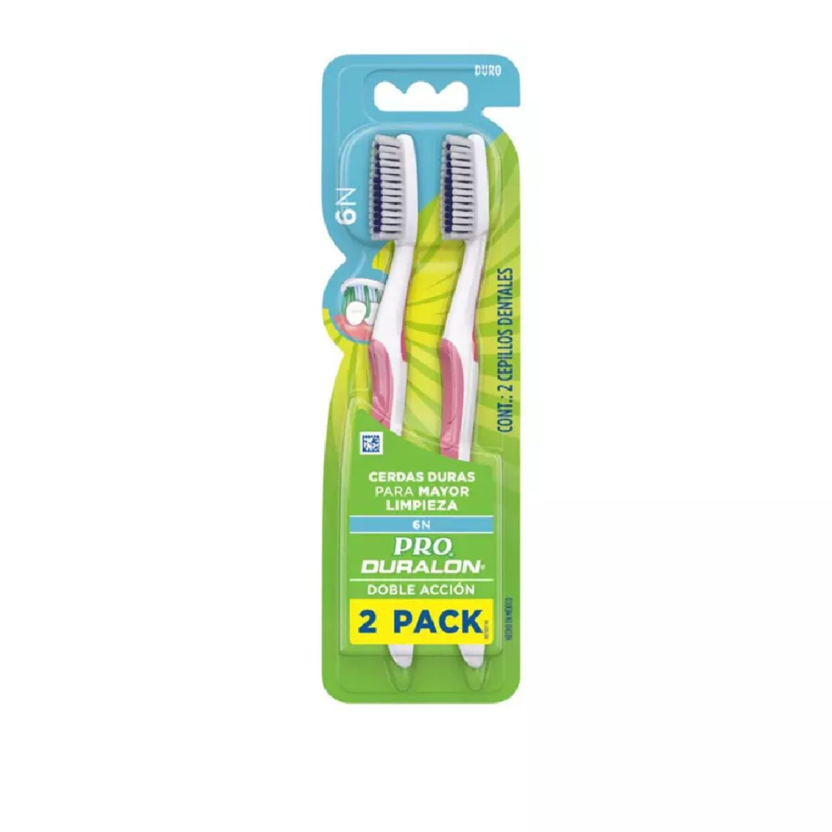 ORAL B - Oral-b Cepillo Dental Duralon Pro Doble Acción 6m 2 Unid