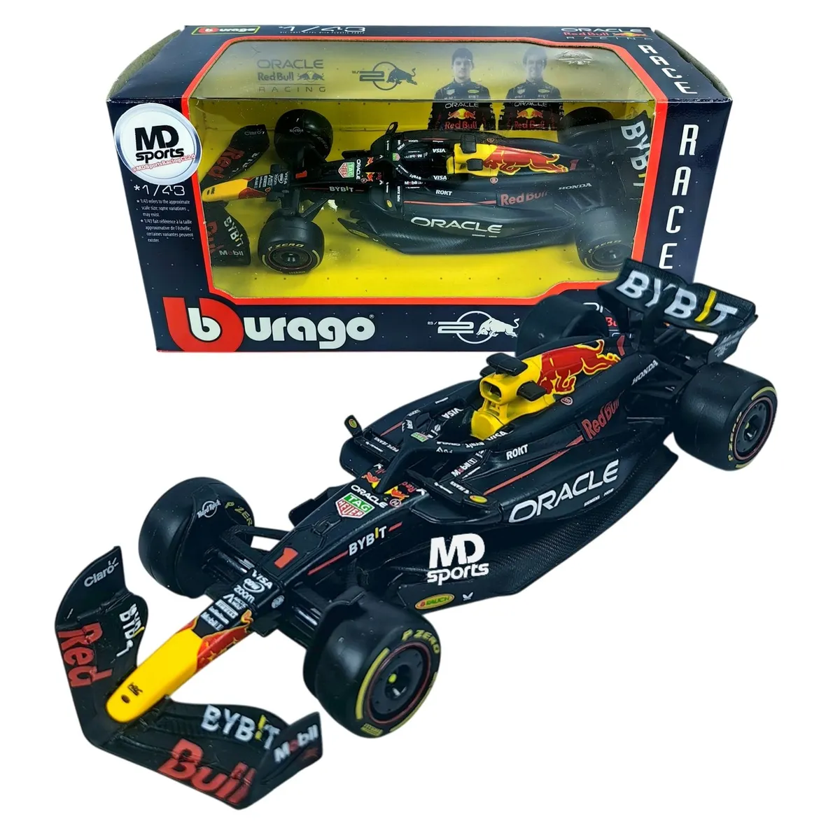 BBURAGO - Auto F1 RedBull RB20 2024 #1 Max Verstappen Caja Normal 1:43