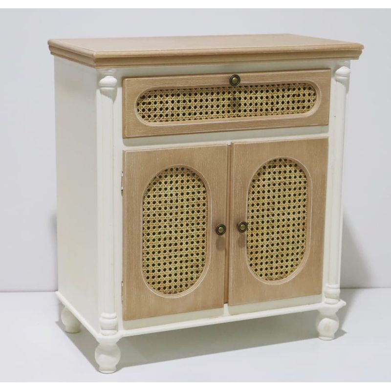 SORENTO - Mueble Cómoda Lateral Con Junco