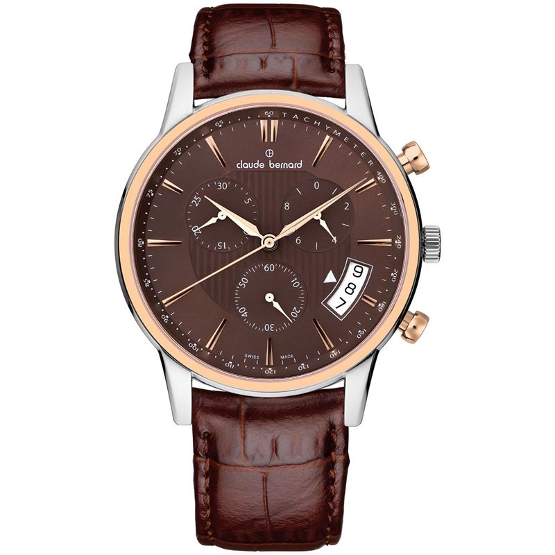 CLAUDE BERNARD - Reloj Claude Bernard Brown Chronograph Hombre