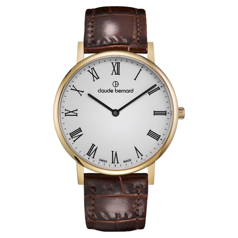 CLAUDE BERNARD - Reloj Claude Bernard Slim Line Roman Numeral 39mm Hombre