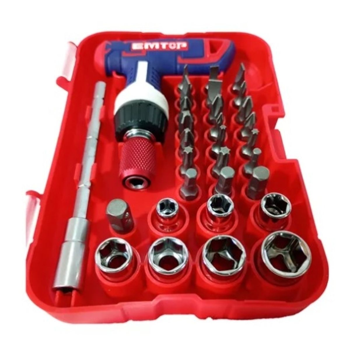 EMTOP - Set de 31 Piezas de Llaves con Mango en T EMTOP EBST03102
