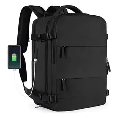 SHOP EHOME BAG - Mochila Bolso Cargador Usb Viaje Notebook Grande Negro