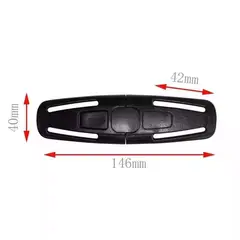 GENERICO - Clip hebilla para cinturón de seguridad