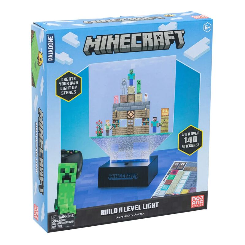 PALADONE - PALADONE LAMPARA DE MINECRAFT BUILD A LEVEL LIGHT