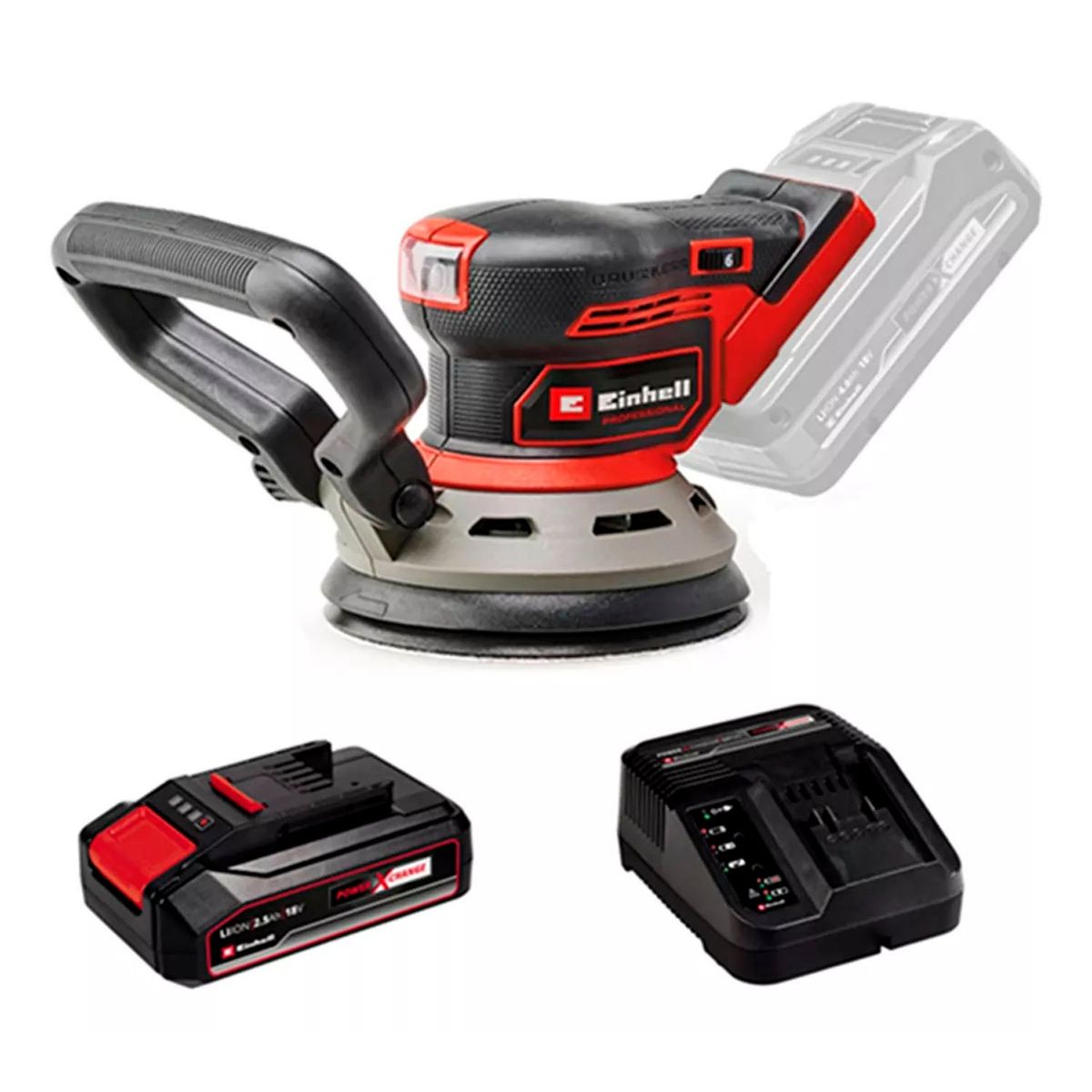 EINHELL - Lijadora Excéntrica 18v Bat + Carg Einhell 4462020-12