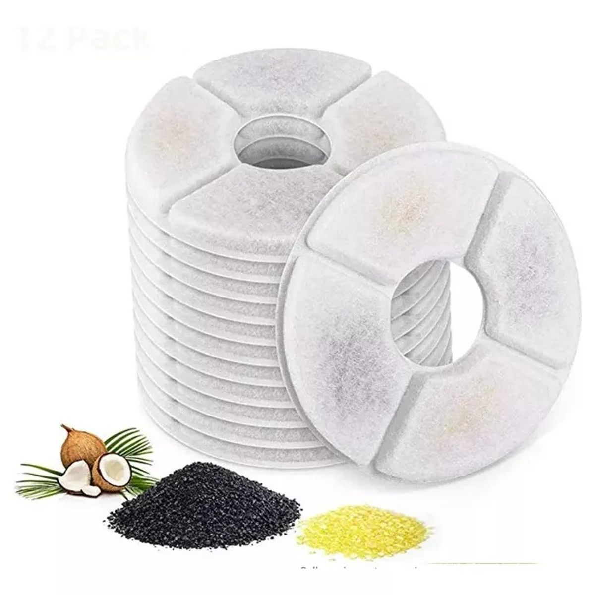 GENERICO - Repuesto Filtro Fuente Bebedero Agua Pack X8 Redondo