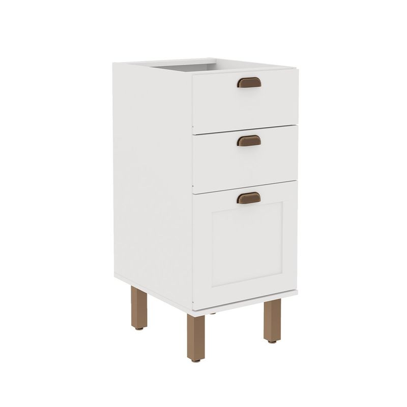 DF HOME - Mueble Base 3 Cajones 400 Studio - Blanco 1527.0002