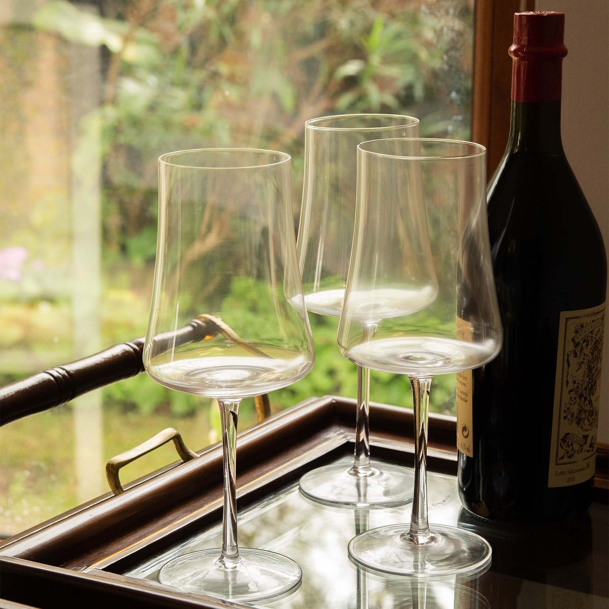 DECO EXPRESS - Set 6 Copas Valeria Vino transparente