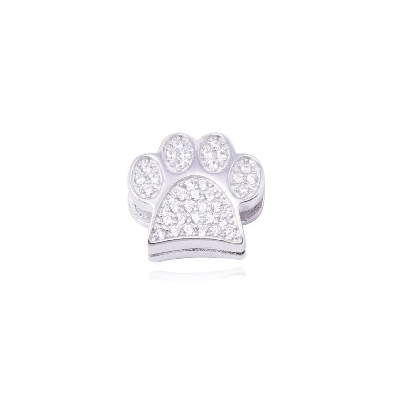 JB JOYAS BARON - Dije de Plata broche Huellita con Circonita