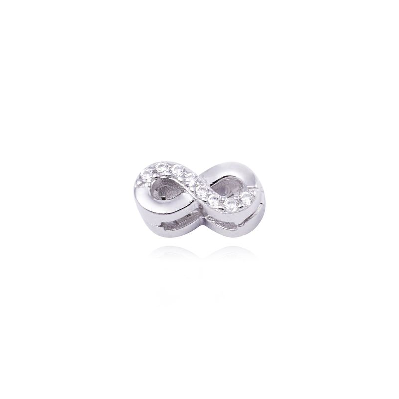 JB JOYAS BARON - Dije de Plata broche Infinito con Circonita