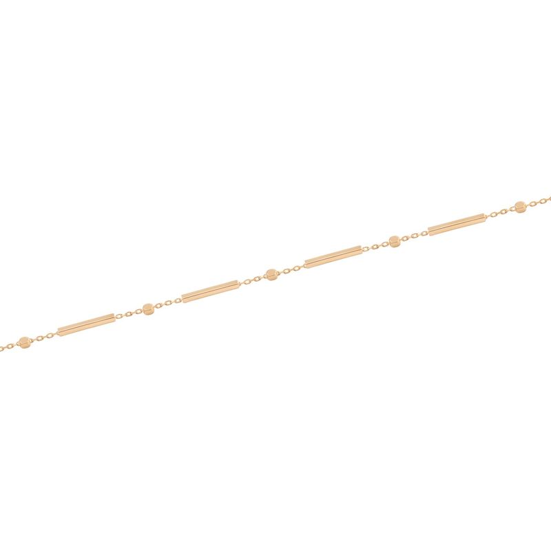 JB JOYAS BARON - Pulsera de Oro 18kt Barras y Bolitas