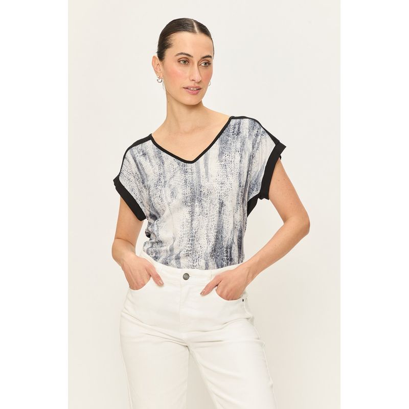 ASH - Polera Manga Corta Negro Mujer Ash