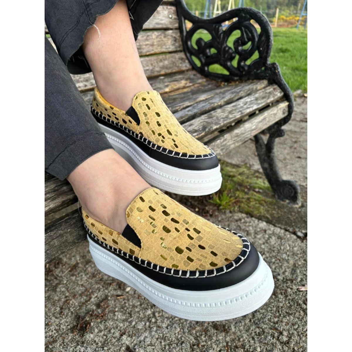 BOTELI - ZAPATILLA MUJER URBANA COLOR AMARILLO MODELO BIMBA