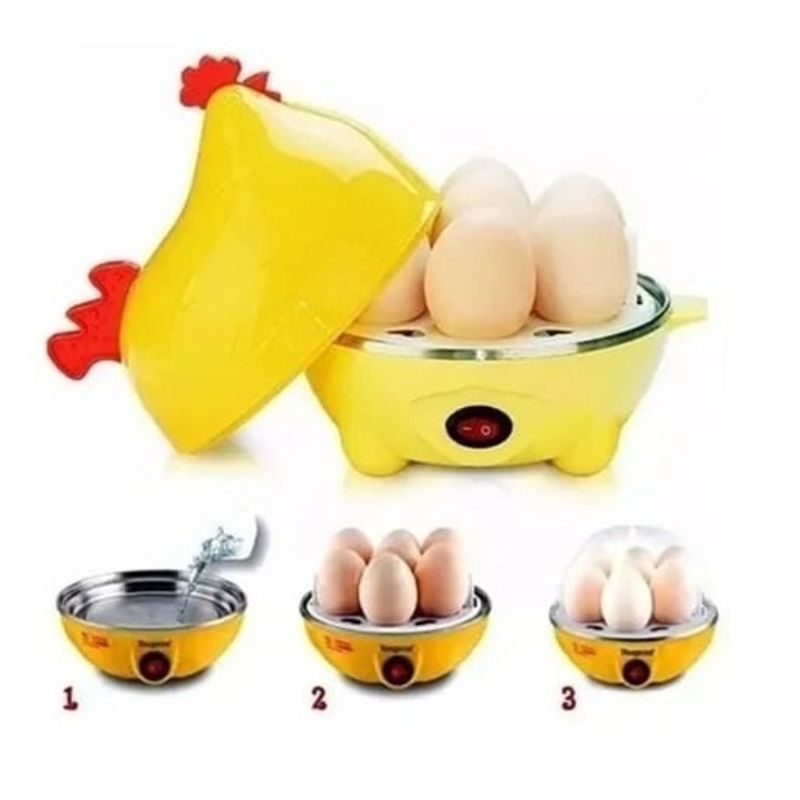 GENERICO - Máquina Hervidor Cocedor Huevos Vapor Gallina Color Amarillo